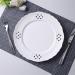 Dinnerware Dishes Plates Hollow Out Dessert Plate White Disc Home Kitchen Restaurant Coffee Shop Flat Plate Ceramic Fruit Plate Round Dinner Plate Dinner Restaurant Family Party Plates (Size : L) Large - Buy Online on SooperMarket.com