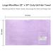 Curly Girl Large Microfiber Towel - 22 x 39 - Super Absorbent - Lavender - Buy Online on SooperMarket.com