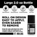 Premium Roll-On Body Glue for Skin - Liquid Fashion Tape | Butt & Body Glue | Sweat Resistant Adhesive | Wig & Sock Glue | Residue-Free | Made in USA - 2oz (1 Pack) - Buy Online on SooperMarket.com