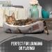 Pet Craft Supply Self-Warming Cat Bed for Indoor Cats - Machine Washable, Ultra Soft, Refillable Catnip Pouch - Grey - Buy Online on SooperMarket.com