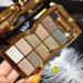 UIFCB Glitter Eyeshadow Palette - 10 Sparkling Colors | Highly Pigmented & Long Lasting Makeup Set in Gold (Type 6) - Buy Online on SooperMarket.com