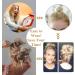 Synthetic Messy Hair Bun Scrunchie Updo in Purple - Bridal & Wedding Hairpiece for Women & Kids - Buy Online on SooperMarket.com