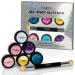 MYGEL by Mylee All That Glitters Glitter Kit - Club Tropicana - 6X Nail Glitter Jars + Sponge Applicator - DIY Nail Decoration Sequins Powder Holographic Dust Powder - Ideal for Nail Art & Crafts