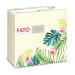 FATO - dry paper napkins airlaid textile effect pack with 50 napkins format 40x40 folded in 4 Tropicana Decor Tropical