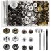45 Set Snaps for Leather Leather Snaps and Fasteners Kit Leather Snaps 15mm Stainless Steel Snap Fasteners 4 Leather Tools 3 Colors Craft Snaps for Windbreaker Shirts Jacket Backpacks Wallet