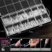 240PCS Clear Stiletto Nail Tips - Soft Gel False Nails for Salon-Quality Manicures at Home - Press On Nails in 12 Sizes - Square Nail Tips for DIY Extension - AOREAM - Buy Online on SooperMarket.com