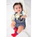 X-Large Premium Baby Rattle Teether by LittleFoot Nation - BPA Free, Extra Soft Plush Cow Teether for Safe Teething and Hand-Eye Coordination Development - Buy Online on SooperMarket.com
