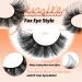 JIMIRE Fluffy Eyelashes Natural Look Cat Eye Russian Strip D Curl Lashes Look Like Eyelash Extensions Wispy Fox Eye Fake Eyelashes 7 Pairs Pack V - Buy Online on SooperMarket.com