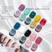 Holographic Nail Polish Glitter Nail Art Gel Color with Different Effect for Home Use in Salon 8ml - Buy Online on SooperMarket.com