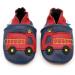Dotty Fish Soft Leather Fire Engine Toddler Shoes for Boys | Non-Slip Suede Soles | 0-6 Months to 4-5 Years - Buy Online on SooperMarket.com