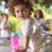 Nuby 3 Piece Girl No-Spill Easy Grip Cup with Flex Straw, 10oz, Clik It Lock Feature - Buy Online on SooperMarket.com