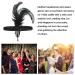 1920s Flapper Headband - Black Feather Headpiece with Rhinestone Bling for Women & Girls | Gatsby Theme Party Hair Accessory - Buy Online on SooperMarket.com