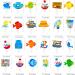 48pcs Gone Fishing Party Cupcake Toppers - Buy Online on SooperMarket.com