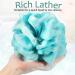 12 Pcs Long Handled Shower Loofah Back Scrubber Set for Men and Women - Exfoliating and Cleaning Bath Body Brush and Sponge Poufs - Buy Online on SooperMarket.com