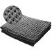 SUTERA - Silverthread Waffle Towel California - Grown Pima Cotton, Quick Drying, Ultra Soft, Lightweight and Absorbent - Waffle Weave Design - Luxury Towel (Hand, Grey) 16"x30"
