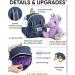 Naturally KIDS Small Unicorn Backpack for 3-4 Year Old Girls - Purple Toddler Backpack with Stuffed Animal - Perfect Gift for Girls - Includes Pockets & Reflective Logo - Buy Online on SooperMarket.com