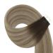 Youngsee Tape in Hair Extensions - Real Balayage 45cm | Invisible Tape Remy Real Hair 50g 20pcs - #3/8/22 for Seamless Volume & Length - Buy Online on SooperMarket.com