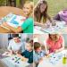 Silicone Art Mat with Cup - Painting, Resin Casting, and Crafts - Artist Mat with Pen Holders for Kids - Clay, DIY Creations, Play Doh - Blue - Buy Online on SooperMarket.com