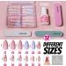 Teenitor Almond Press on Nails Set - 4 Styles, Medium Length, Matte Finish, Full Cover Acrylic False Nails with Glue and File - for Women and Girls - Buy Online on SooperMarket.com