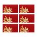 Folpus 6X Chinese Lunar New Year Red Envelopes Red Pockets Present Best Wishes Hong Bao for Graduation Spring Festival Birthday Style A