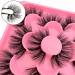 Fluffy Faux Mink Wispy False Eyelashes - 20MM Long Dramatic Lashes for Thick Volume and Big Eyes - Pack of 5 Pairs (Style 5-06) - Buy Online on SooperMarket.com