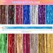 Xinzistar 14 Colors 2800 Strands Hair Tinsel Extension Kit Holographic Sparkle Hair Glitter Strands Rainbow Coloured Hair Extensions Fairy Dazzle Hair Extension for Festival Women Girls Kids Party - Buy Online on SooperMarket.com