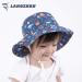 LANGZHEN Baby Girls Beach Sun Hat with Chin Strap | Undersea World-Navy | 6-12 Months - Buy Online on SooperMarket.com