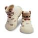 Dookeh Baby Shoes Boys Girls First Walking Shoes Non Slip Soft Sole Sneakers Toddler Infant Babygirl Sock Shoes 6-9 Months A2 Brown