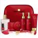 Valentines Gifts for Women Japanese Cherry Blossom Spa Gift Basket for Women - Self Care Kit Bath Set with Shower Gel Bubble Bath Perfume Gua Sha - Birthday Gift Set for Women Mom Mother's Day
