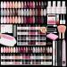 AZUREBEAUTY Dip Powder Nail Kit with Electric Nail Drill 24 Colors Nude Pink Glitter Nail Powder Starter Kit with Dip Liquids Base Top Coat Activator Portable Manicure French Nail Art Essential Set