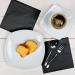 HEKU 100 Black Napkins | 3-Layer 33x33cm | Stylish & Highly Absorbent | Uniform Quality for Events & Gastronomy | Practical 5-Pack - Buy Online on SooperMarket.com