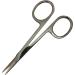 SANDBROS Straight Facial Hair Scissors - Eyebrow Trimmer - Grooming Scissors for Eyebrow Shaping Ear Nose Nostril Hair and Mustache Trimming for Men and Women (Stainless Steel) (S129 4") - Buy Online on SooperMarket.com