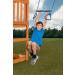 Ultimate Trapeze Bar with Rings - 6 Colors | Easy to Install | 250lb Capacity | DIY Swingset Accessory - Yellow - Buy Online on SooperMarket.com
