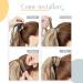 23-inch Dark Red Synthetic Clip-in Ponytail Extension | Straight Hairpiece - Buy Online on SooperMarket.com