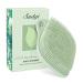Sndyi silicone body brush silicone shower brush for a gentle exfolizing leaf-shaped silicone body scrubber with foam-forming bristles silicone shower sponge for sensitive skin firing green mint green