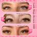 Buy Goddvenus Brown Eyelash Clusters - 320pcs Fluffy DIY Individual Lashes for Natural Wispy Look | 40D 50D D Curl Extensions - International Shipping Available - Buy Online on SooperMarket.com