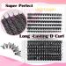 HxyGogo Wispy Cluster Lash Extensions 280Pcs - DIY Individual D Curl Lashes for Natural Fluffy Look 8-16MM - Reusable and Easy to Apply at Home - Buy Online on SooperMarket.com