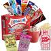 Movie Night Hamper - Celebrations Hot Chocolate Gift Set with Microwave Popcorn - 8 Hot Chocolate Sachets & 3 Hot Chocolate Toppings - Snack Hamper Movie Night Box
