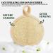 Natural Face Exfoliating Loofah Pad Scrubber - 4 Pack Makeup Remover & Facial Cleansing Brush for Gentle Skin Massage & Blackhead Removal - Beige - Buy Online on SooperMarket.com