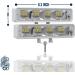 Marine Mate Waterproof LED Boat Lights - 72W Deck/Dock Marine Lights, 4000LMS, 120 Flood Light, 6.3inch, 12/24V LED Light Bar - 2 Pack | Long-lasting 50,000 Hours - Buy Online on SooperMarket.com