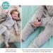 100% Cotton Two-Way Zipper Baby Sleepsuit Unisex Onesie Romper | Footless & Fold Over Cuffs | 3-6 Months | Grey, White, Mint Green - Buy Online on SooperMarket.com