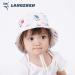 LANGZHEN Baby Girls Beach Sun Hat with Chin Strap, White, 1-2 Years - Buy Online on SooperMarket.com