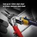 WORKPRO 10" Tin Snips Straight Cr-V Steel Aviation Snips Compound Snips for Cutting Aluminum & Metal Sheets or as Household Scissors - Buy Online on SooperMarket.com