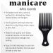 Manicare Afro Comb - Professional Hairdressing Tool for Curly, Wavy, Frizzy Hair - Wide Tooth, Anti-Static, Reduces Breakage, Gentle on Hair and Scalp - Buy Online on SooperMarket.com