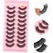 Anneome 10 Pairs Fake Eyelashes Faux Lashes Natural False Lashes False Eyelashes Natural Look Iron on Patches Women Natural Eyelashes Women Lashes Girl 7d Fiber Russia - Buy Online on SooperMarket.com