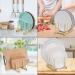 ChengFu Bamboo Baby Plate Holder | Kitchen Cabinet Organizer for Baby Dishes and Utensils - Buy Online on SooperMarket.com