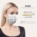 HARD 100 Piece Disposable Face Masks | Made in Germany | CE Certified | Triple Layer Filtration | Floral Design | Elastic Earloops | Adults | 17.5cm x 9.5cm - Buy Online on SooperMarket.com