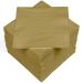 HEKU 100 monochrome napkins 3-layer 33x33cm i Uniform quality for events & gastronomy I practical 5-pack I highly absorbent and stylish gold