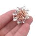 3PCS Crystal Rhinestone Rose Gold Hair Claw Clips for Women & Girls - Buy Online on SooperMarket.com