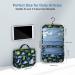 Men's Hanging Travel Toiletry Kit Bag - Waterproof Organizer with Dinosaur Cartoon Design - Blue - Buy Online on SooperMarket.com